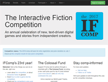 Tablet Screenshot of ifcomp.org